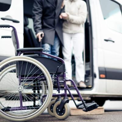 wheelchair by van